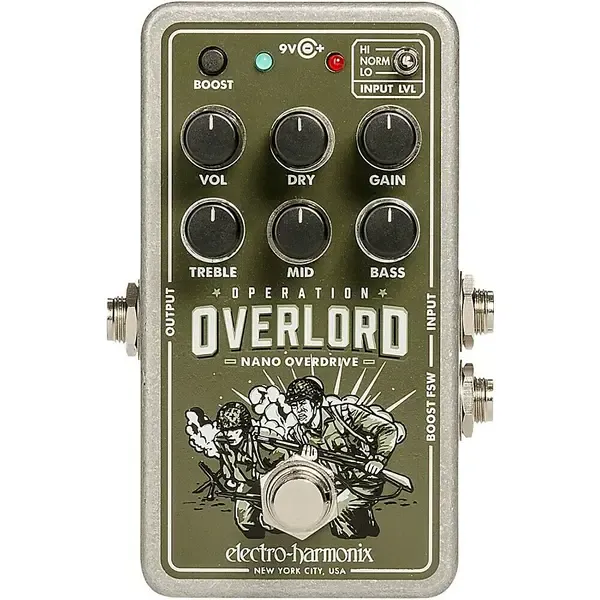 Педаль эффектов для электрогитары Electro-Harmonix Nano Operation Overlord Overdrive/Distortion Pedal