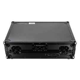 Odyssey Black Flight Case for DDJ-800 with 1U Rack & Glide Laptop Platform