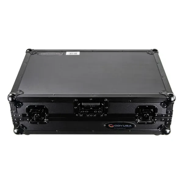 Odyssey Black Flight Case for DDJ-800 with 1U Rack & Glide Laptop Platform