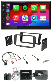 Kenwood Lenkrad USB DAB 2DIN Bluetooth Autoradio für Ford S-Max Mondeo Can-Bus 0