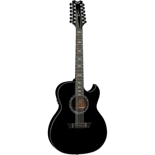 Электроакустическая гитара Dean Exhibition 12-String Thin body Classic Black