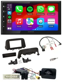 Kenwood Lenkrad USB DAB 2DIN Bluetooth Autoradio für Hyundai Kona ab 2013