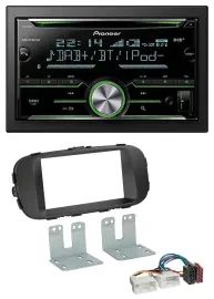 Pioneer Bluetooth MP3 DAB 2DIN USB CD Autoradio für Kia Soul ab 14 PS schwarz