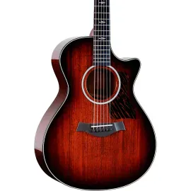Электроакустическая гитара Taylor 322ce-26 Grand Concert, 6-струнная, Tobacco Shaded Edgeburst, с кейсом