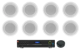 Потолочная акустика JBL CCL5T White с усилителем (8 штук)