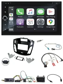 Blaupunkt USB DAB Bluetooth 2DIN TMC Lenkrad Navigation für Ford Focus 2014-2018