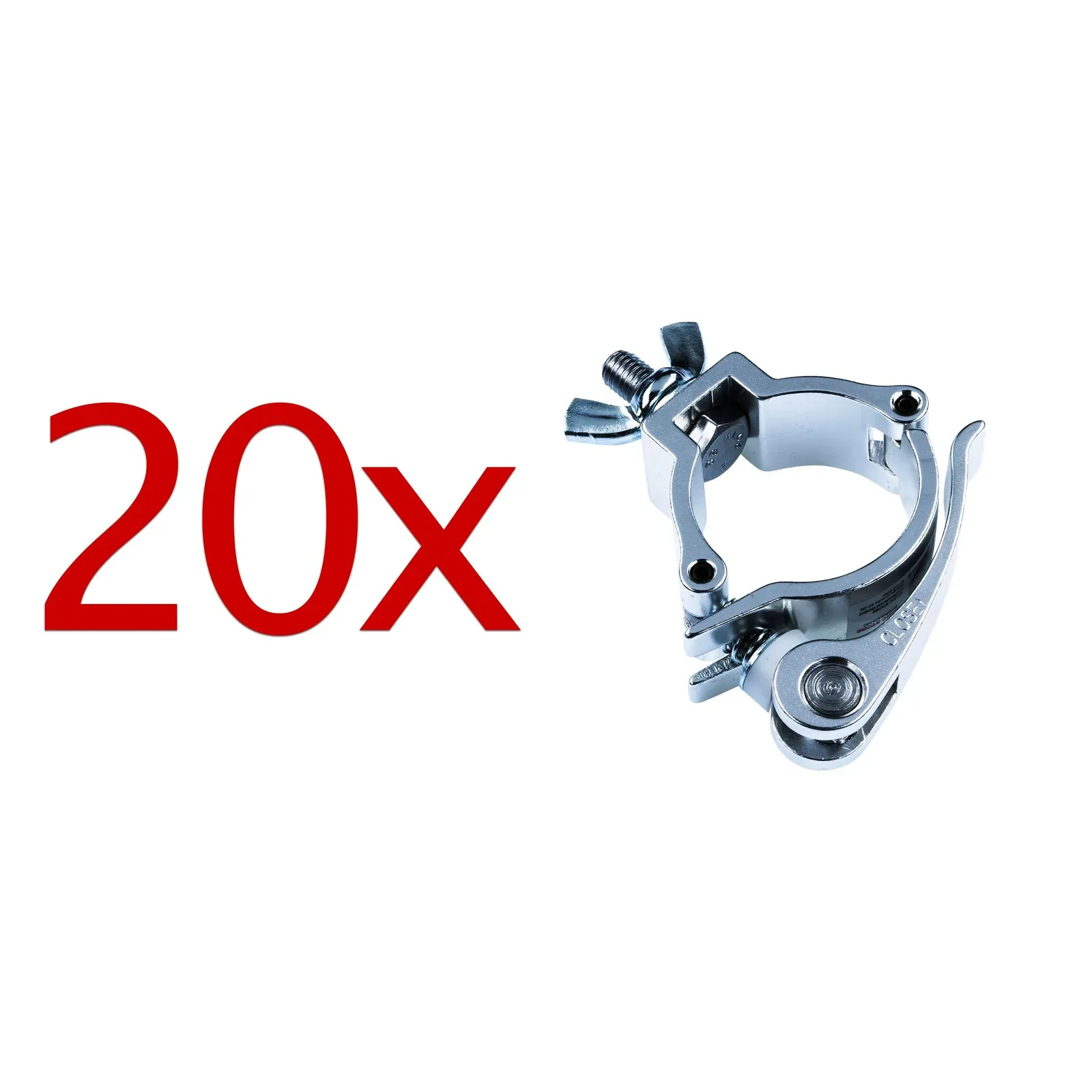 LightmaXX Half Coupler 48-51mm, 100Kg, Set of 20, Secure Mounting, ST-501E