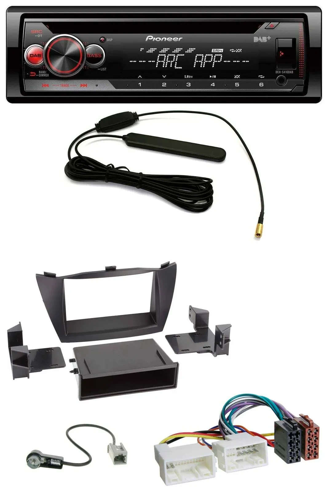 Pioneer CD USB AUX DAB MP3 Autoradio für Hyundai Tucson (2010-2015)