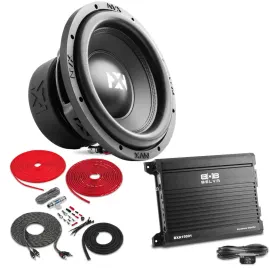 NVX VSW104v3 | 500W 10" Dual 4-Ohm Subwoofer Package | Car Subwoofer