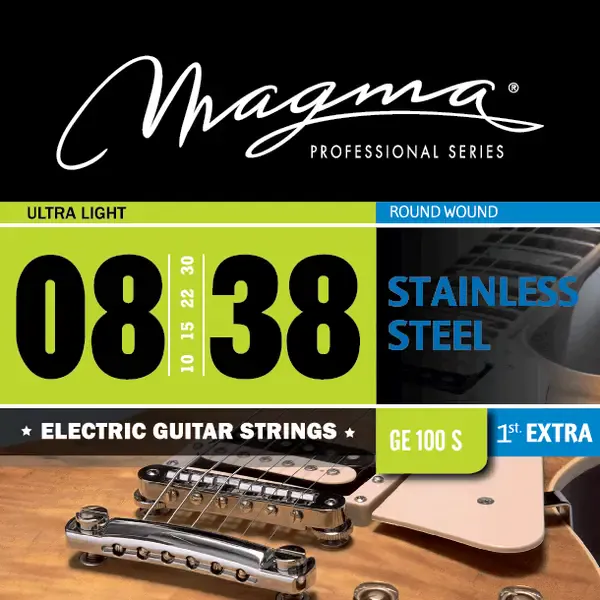 Струны для электрогитары Magma Strings GE100S Stainless Steel 8-38