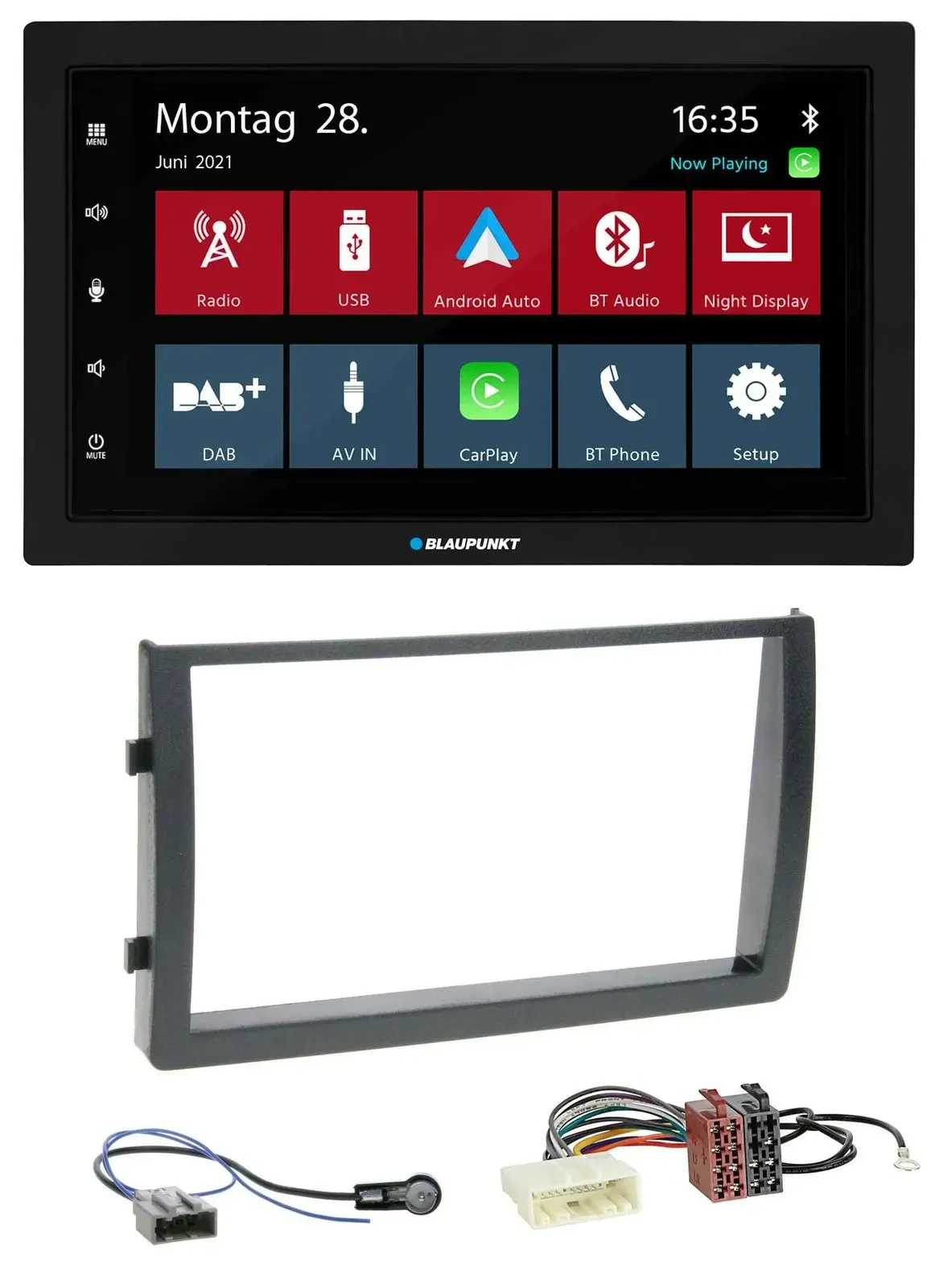 Blaupunkt MP3 Bluetooth DAB 2DIN USB Autoradio für Nissan Altima L31 2005-2006