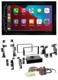 ESX 2DIN DAB USB MP3 Bluetooth Autoradio für Nissan Versa ab 07 Xterra ab 13