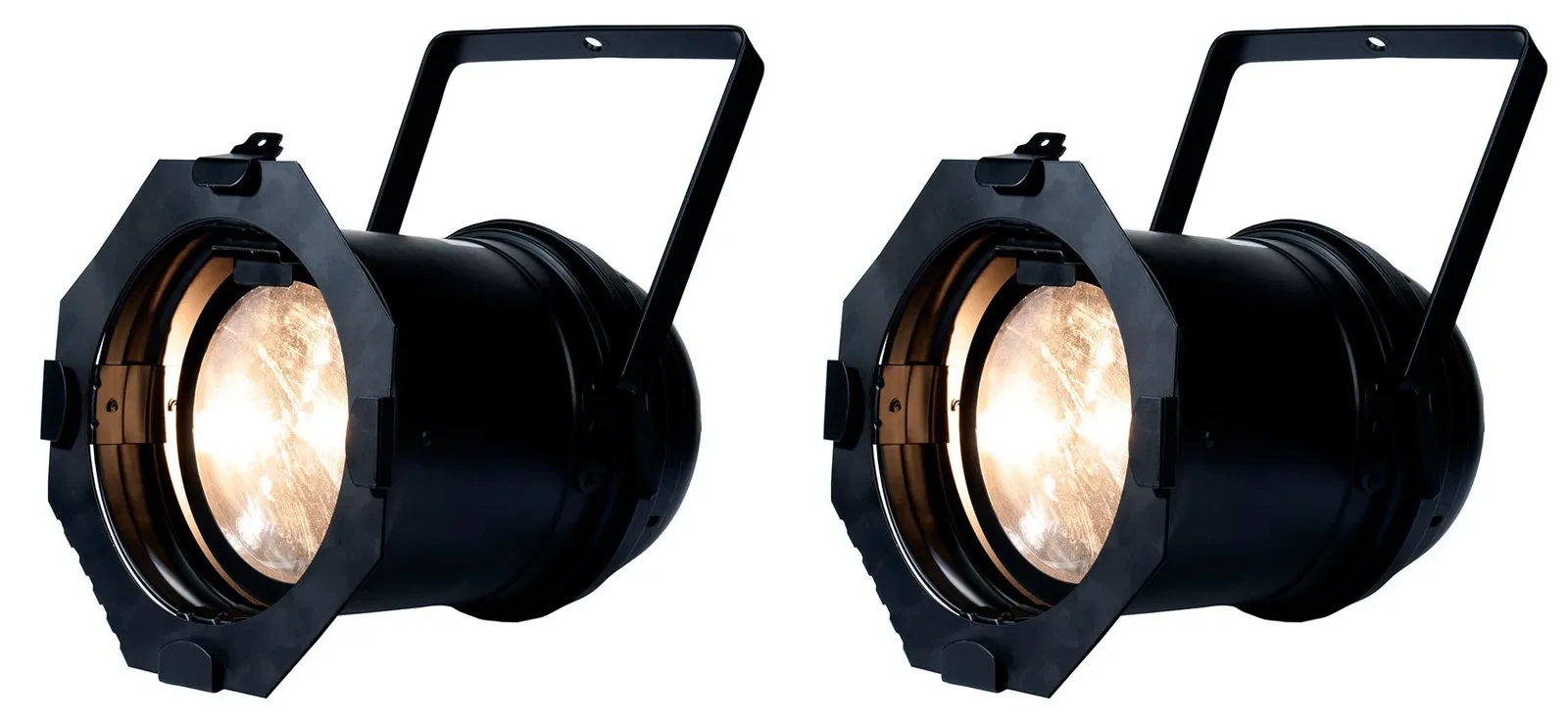 (2) American DJ ADJ PAR Z100 3k 100W Warm White COB LED DMX Par Can Stage Lights