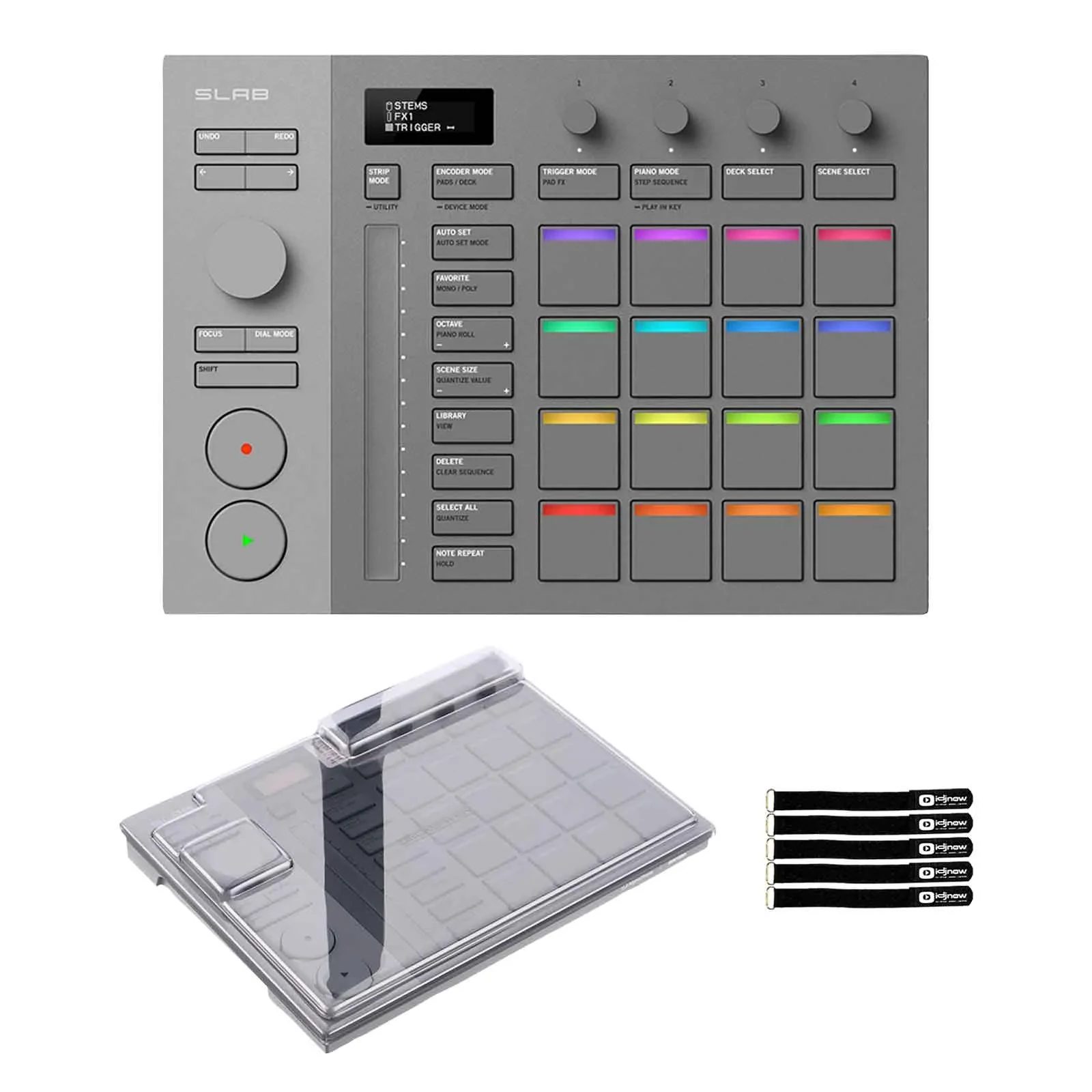 AlphaTheta SLAB Music Production Controller with Cover Package