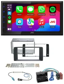JVC Bluetooth 2DIN MP3 DAB USB Autoradio für MAN TGA TGX TGL TGM TGS 2017-2023