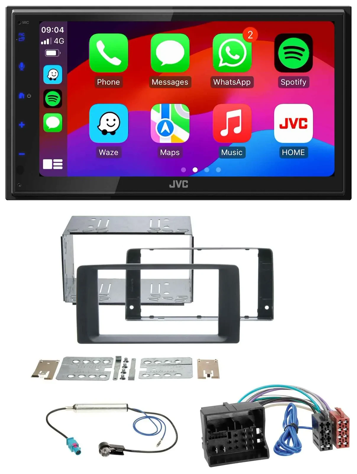 JVC Bluetooth 2DIN MP3 DAB USB Autoradio für MAN TGA TGX TGL TGM TGS 2017-2023