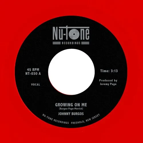 Виниловая пластинка Johnny Burgos - Growing On Me / Ready 45 [New 7" Vinyl] Colored Vinyl, Red
