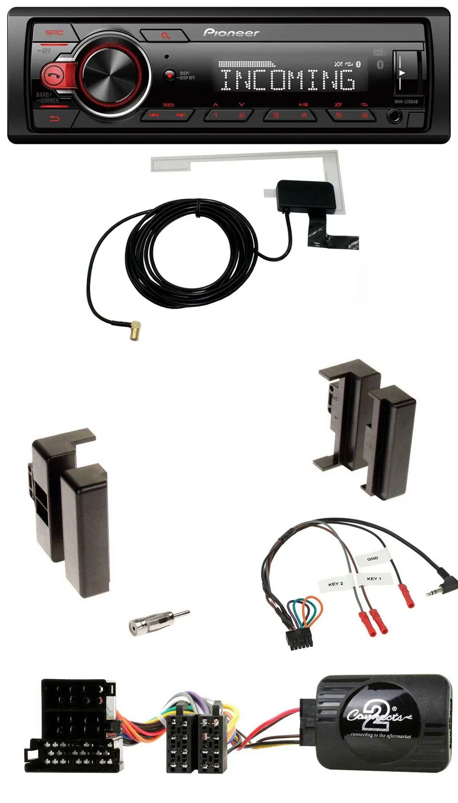 Автомагнитола Pioneer DAB Bluetooth USB для Audi A4 B5 (до 1999) и A6 C4 (до 1997)