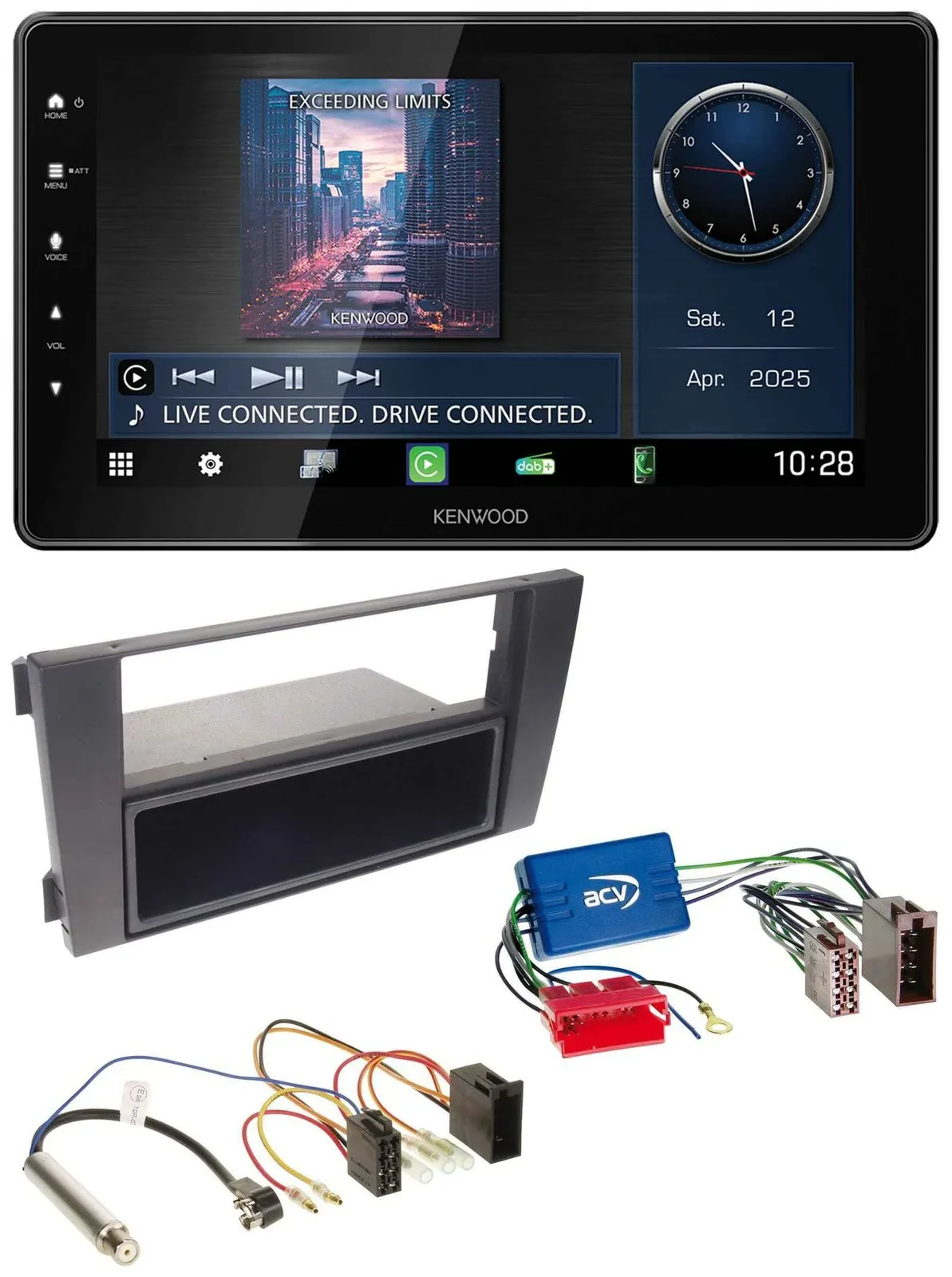 Автомагнитола для Audi A6 C5 2001-2005 Kenwood MP3, Bluetooth, USB, DAB