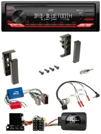 JVC Bluetooth USB DAB Lenkrad Autoradio für Audi A3 A4 A6 99-00 Aktivsystem