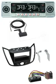 Dietz Bluetooth USB MP3 DAB Autoradio für Ford C-Max Kuga matt schwarz