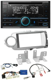 Автомагнитола для Toyota Yaris 2011–2014 Kenwood 2DIN CD DAB USB Bluetooth с поддержкой управления на руле