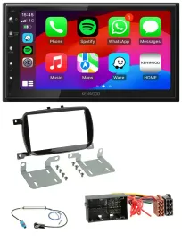 Автомагнитола Kenwood 2 DIN, MP3, USB, DAB, Bluetooth для Fiat 500 (с 2016), цвет чёрный (piano black)