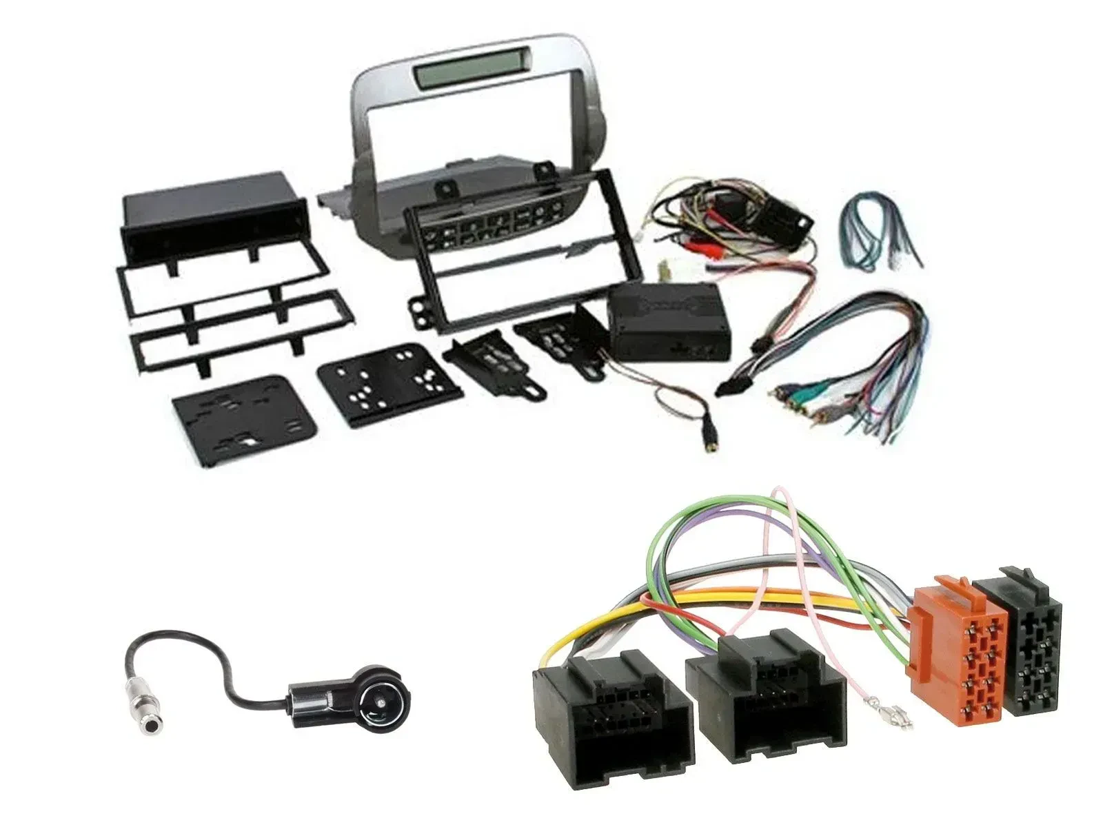 Radioeinbauset Doppel DIN Autoradio für Chevrolet Camaro 2010-2015 silber