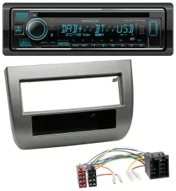 Kenwood MP3 Bluetooth DAB USB CD Autoradio für Lancia Y 843 03-11 dunkelsilberme