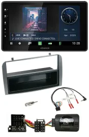 Kenwood Lenkrad Bluetooth USB DAB Autoradio für Alfa 147 GT anthrazit Ablage
