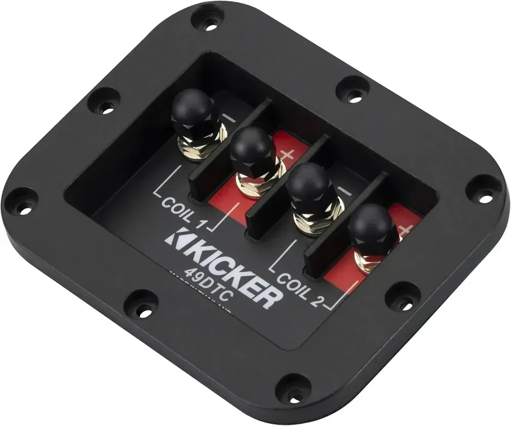 Разъем панельный Kicker 49DTC Dual Terminal Cup (двойной)