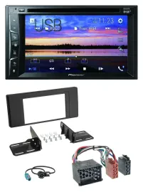Pioneer Bluetooth 2DIN USB DVD DAB MP3 Autoradio für BMW X5 (E53 2000 2002)