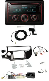 Pioneer 2DIN Lenkrad DAB USB CD Bluetooth Autoradio für Kia Rio UB 2017-2023 pia