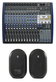 PRESONUS StudioLive SLM AR16C 16 Ch Mixer USB Recording Interface+JBL Monitors