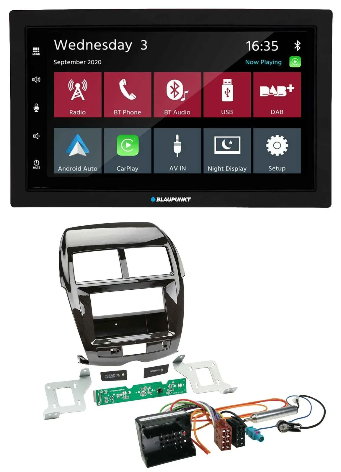 Blaupunkt DAB Bluetooth USB MP3 2DIN Autoradio für Citroen C4 Mitsubishi ASX Peu
