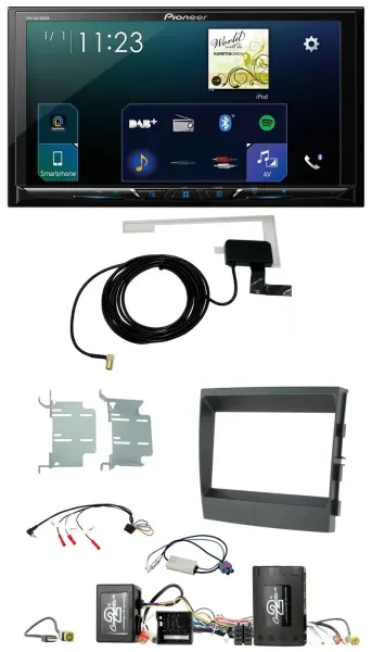 Pioneer 2DIN DAB USB Lenkrad Bluetooth Autoradio für Porsche Panamera Soundsyste
