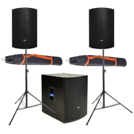 Audio Discovery 15A 18AS DSP Club Set, Aktive Lautsprecher, 15" Tieftöner, 18"