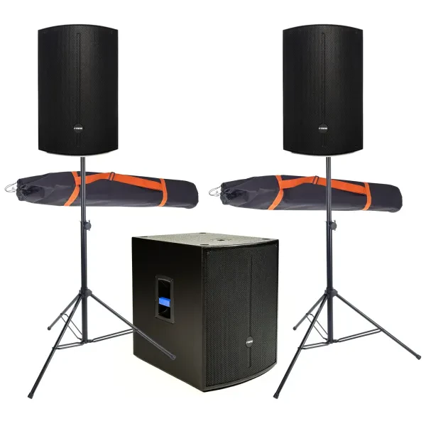 Audio Discovery 15A 18AS DSP Club Set, Aktive Lautsprecher, 15" Tieftöner, 18"