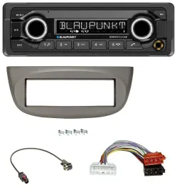 Blaupunkt Bluetooth DAB MP3 USB Autoradio für Renault Twingo ab 2015 beige-grau