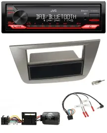 JVC Bluetooth USB DAB Lenkrad Autoradio für Seat Toledo Altea 2004-2009 anthrazi