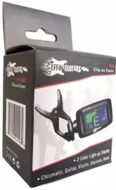 Effin Guitars Model FNA Clip On Chromatic Tuner for Guitar, Bass, Ukulele AND MO