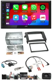 JVC Bluetooth USB Lenkrad 2DIN DAB Autoradio für Mercedes Vito Viano W639 Audio