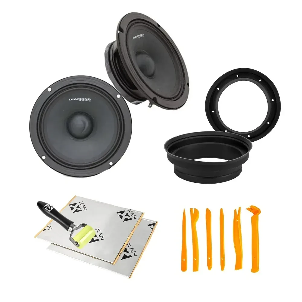 Diamond Audio MSPRO8 8" Component Speakers w/ Accessories