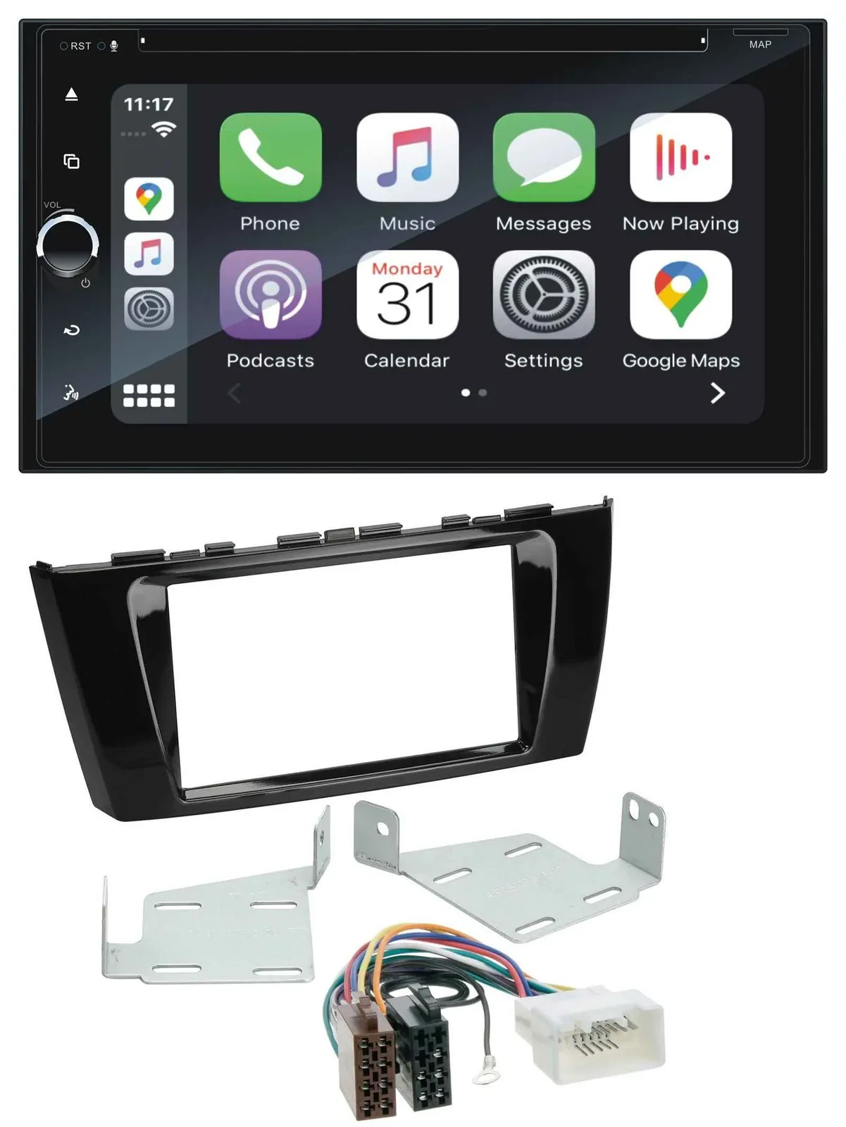 Blaupunkt 2DIN Bluetooth DAB USB DVD MP3 Autoradio für Mitsubishi Mirage SpaceSt