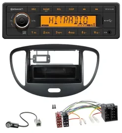 Continental 1DIN USB AUX MP3 Autoradio für Hyundai i10 (2008-2013) schwarz