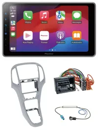 Pioneer MP3 USB DAB Bluetooth 2DIN Autoradio für Opel Astra J ab 2009 Platinsilb