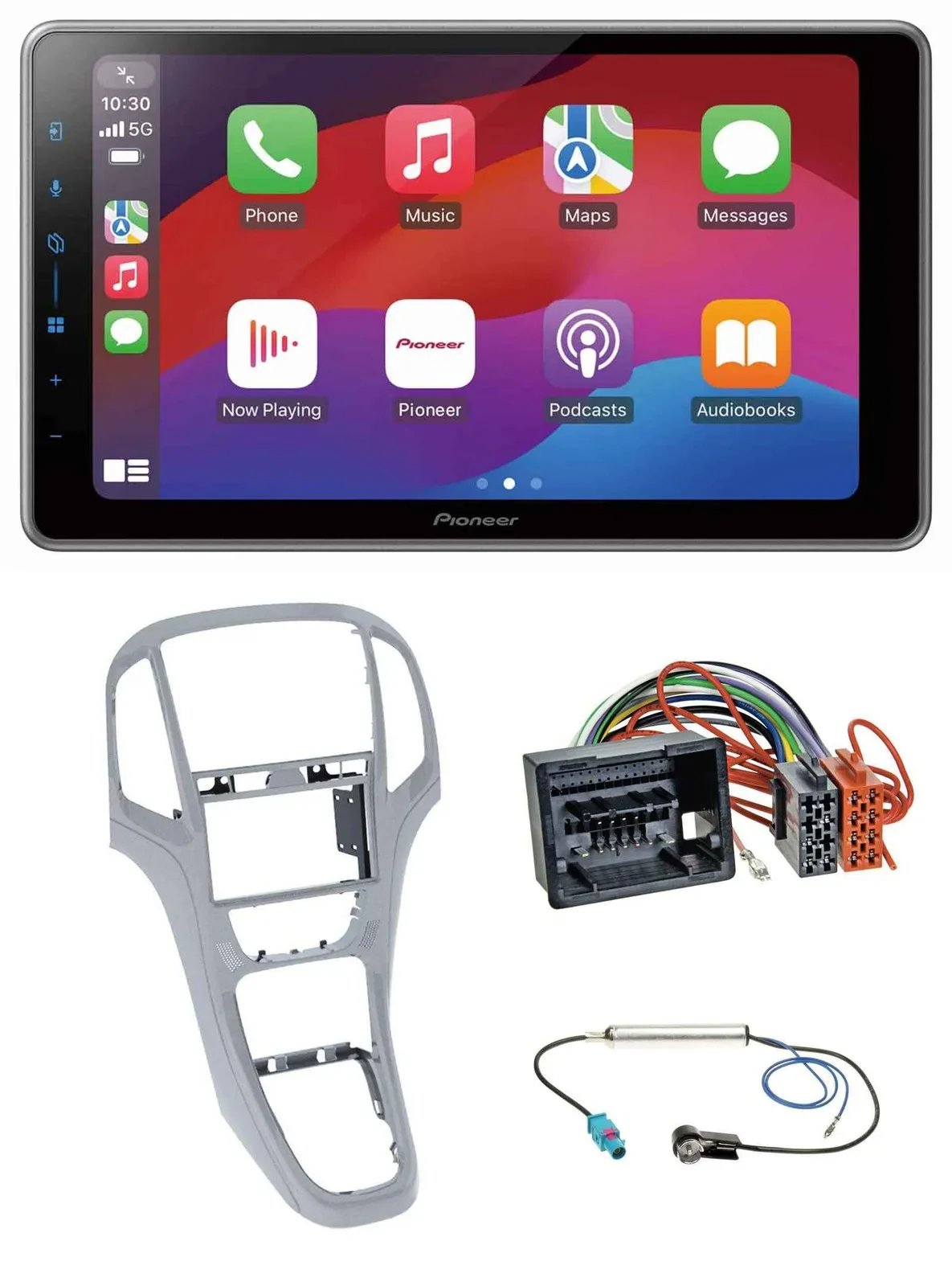 Pioneer MP3 USB DAB Bluetooth 2DIN Autoradio für Opel Astra J ab 2009 Platinsilb