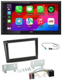 JVC Bluetooth 2DIN MP3 DAB USB Autoradio für Fiat Doblo ab 15 schwarz