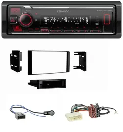 Kenwood MP3 Bluetooth USB DAB Autoradio für Nissan Micra 2013-2017 schwarz matt