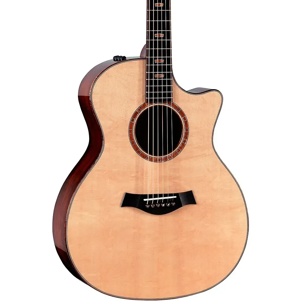 Электроакустическая гитара Taylor C14ce-B5036 Grand Auditorium, вырез Venetian, верх Sitka spruce Bearclaw, обечайка/низ Tiger Myrtle, мензура 25.5", nut 1.75", праворукая, с электроникой ES2 и кейсом